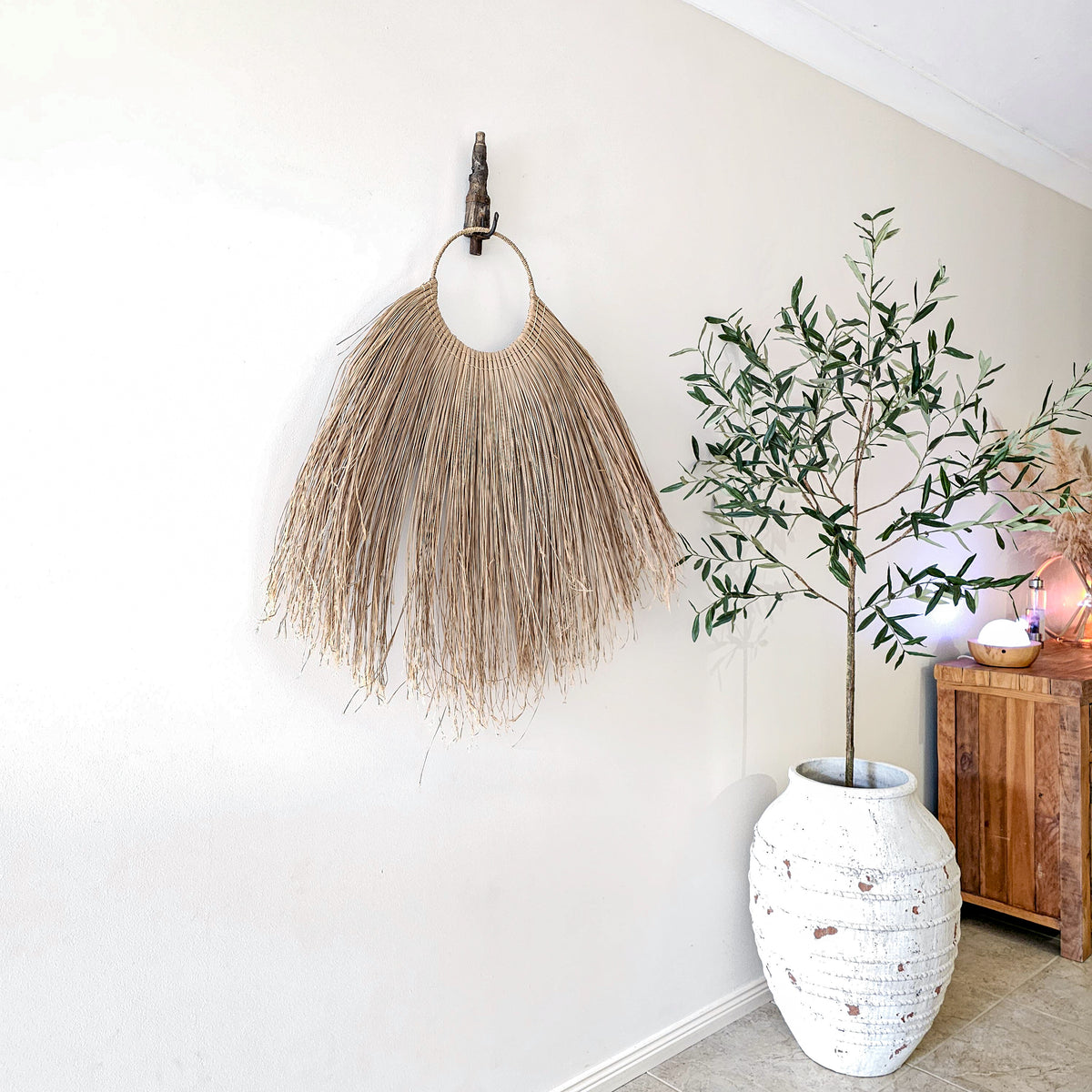 View of Rilynn Natural Seagrass Coastal Wall Decor Art – Coastal Boheme Collective