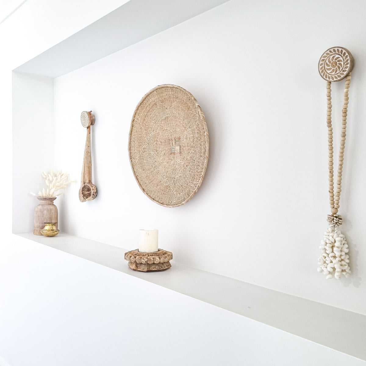 Natural Binga Basket medium Coastal Boheme Collective