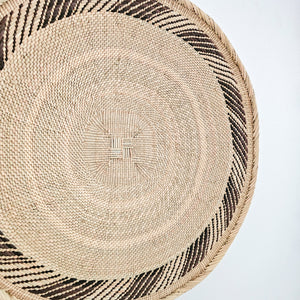 Natural Patterned Binga Basket - large