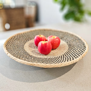 Natural Patterned Binga Basket - large