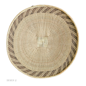 Natural Patterned Binga Basket - large