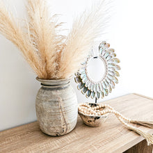 Vintage indian natural wooden pots. Handcrafted, repurposed pots, these are ideal for rustic farmhouse home aesthetics. Modern Coastal boho home decor. Bohemian inspired natural wall decor. Unique decor. Style your console. coffee table decor. 