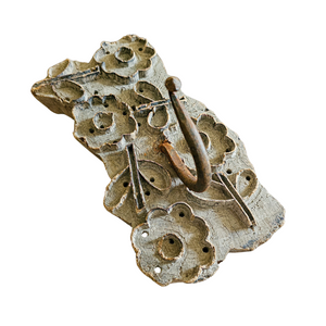 Vintage idian print block wall hooks. Wall hooks made from old Indian print blocks. Unique, rustic farmhouse coastal Bohemian home decor