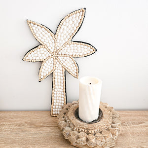 Shell & Wood Bead Palm Tree