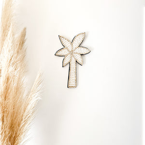 Shell & Wood Bead Palm Tree