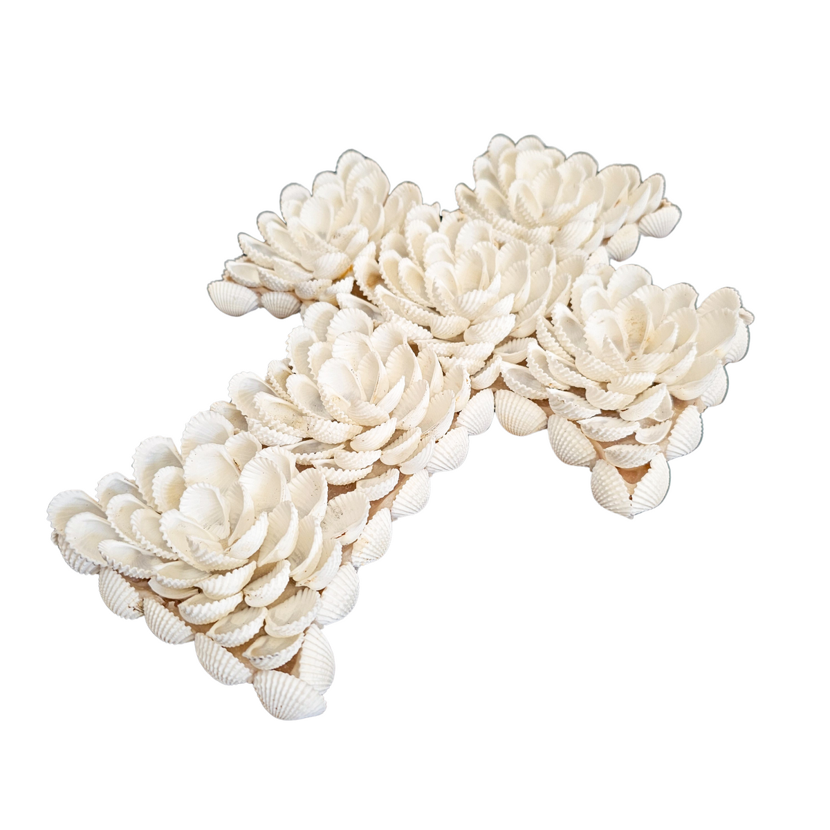 Coastal Shell Cross Flower design small- Home Decor, Wall Decor ...