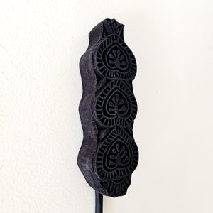 Matte black wall hooks with a carved design. Ideal for styling in your home entry, loungeroom, laundry, and more. Home decor for boho bohemian coastal interiors. Wall decor, natural wall decor for natural wall art hangings.