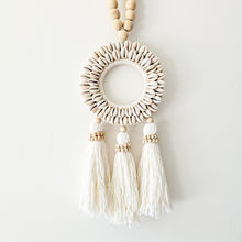 Shell Halo Beaded Garland 3 Tassels