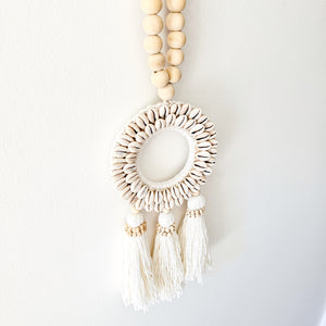 Shell Halo Beaded Garland 3 Tassels