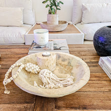 Indian Teak Bowl Bleached