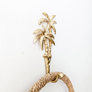 Palm Trees Wall Hook Gold