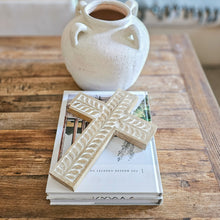 Vine Design Wooden Decorative Cross