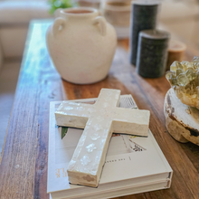 Aura Capiz and Resin Cross