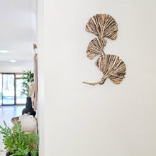 Natural Driftwood Gingko Wall Art