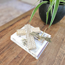 Vine Design Wooden Decorative Cross