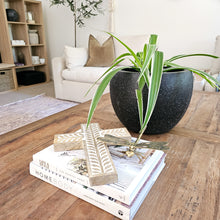 Vine Design Wooden Decorative Cross