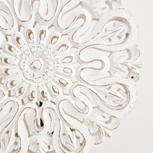 Malani White Carved Mandala