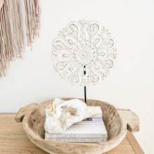 Malani White Carved Mandala