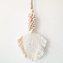 Zaya Shell & Macrame Leaf Tassel
