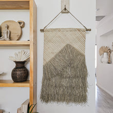 Pandan seagrass wall hanging, coastal boho, bohemian home decor