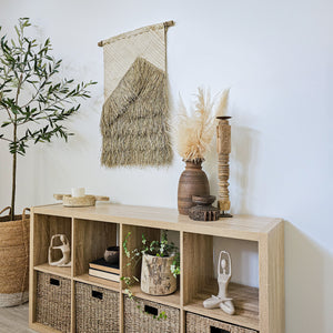 Pandan seagrass wall hanging, coastal boho, bohemian home decor