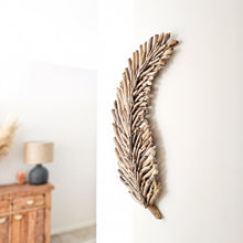 Dahlia Driftwood Wall Leaf