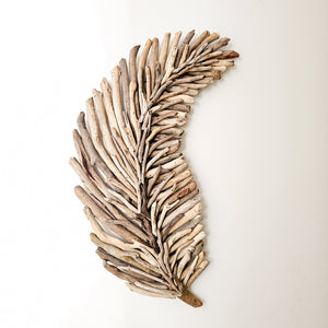 Dahlia Driftwood Wall Leaf