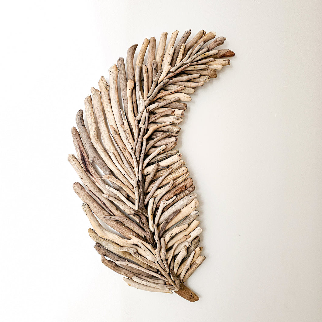 Dahlia Driftwood Wall Leaf