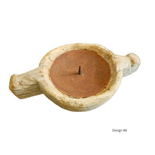 Rustic Wood Candle Holders