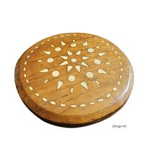 Vintage Indian Inlay Chakla dark finish