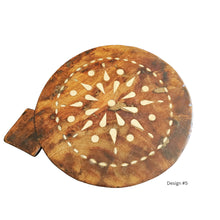 Vintage Indian Inlay Chakla dark finish