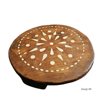 Vintage Indian Inlay Chakla dark finish