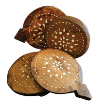 Vintage Indian Inlay Chakla dark finish