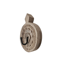 Carved Round Wooden Hook
