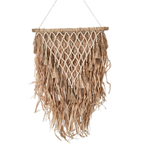 Ryleigh Raffia & Beaded Wall Hanging