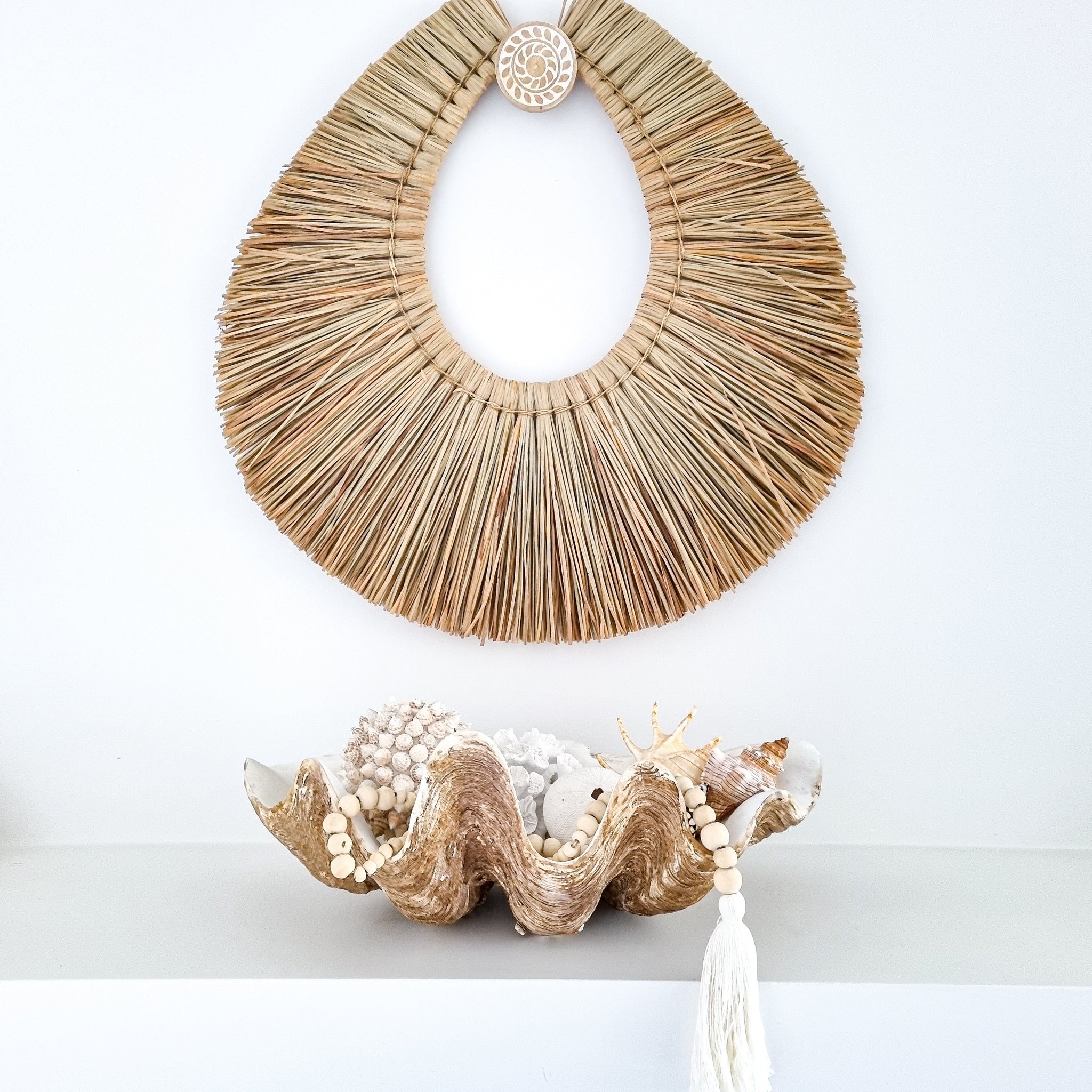 Coastal Clam Shell decor-large-resin – Coastal Boheme Collective