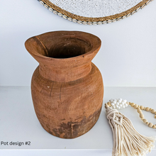 Vintage Indian Nepali Pots - dark finish