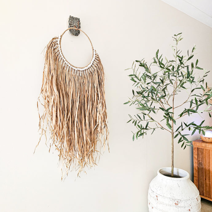 Beautiful view of Natural Material Wall Decor Scandinavian