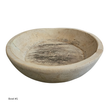 Indian Teak Bowl Bleached