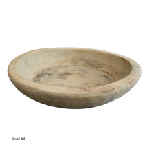 Indian Teak Bowl Bleached