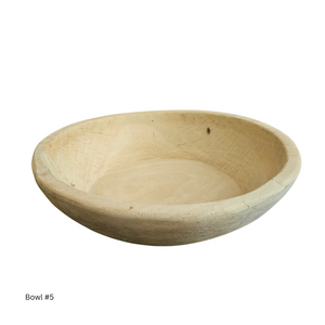 Indian Teak Bowl Bleached
