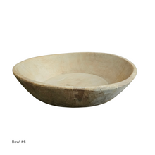 Indian Teak Bowl Bleached