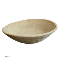 Indian Teak Bowl Bleached