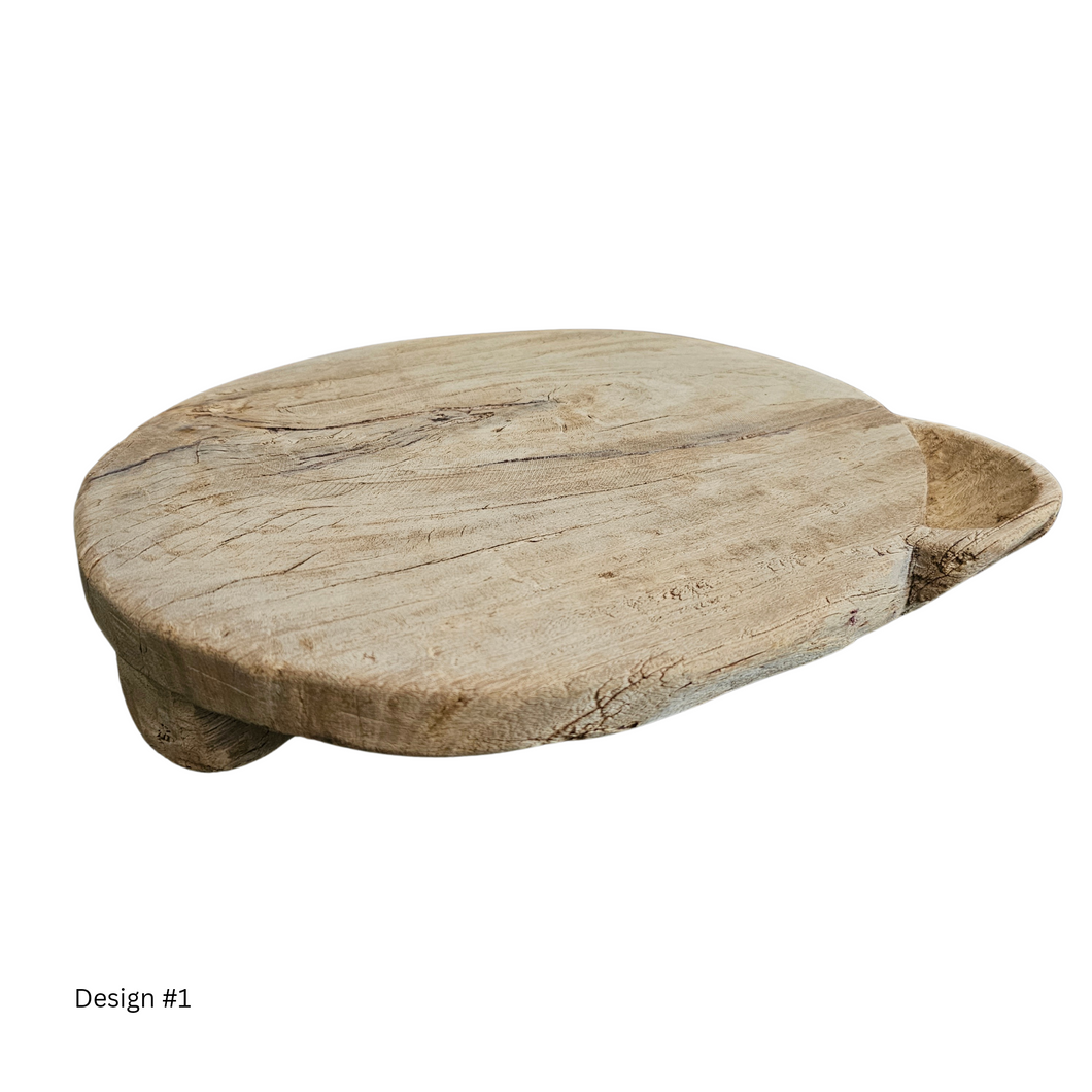 Vintage indian wooden chakla boards. Coastal, boho, bohemian home decor