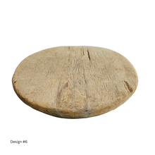 Vintage indian wooden chakla boards. Coastal, boho, bohemian home decor