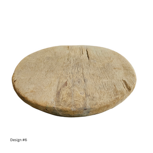 Vintage indian wooden chakla boards. Coastal, boho, bohemian home decor