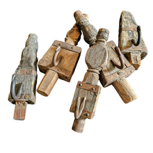 Vintage indian wall hooks. Handcrafted from old repurposed spinning wheels these are ideal for rustic farmhouse aesthetics. Modern Coastal boho home decor. Bohemian inspired natural wall decor. Unique decor. 