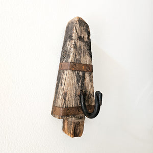 Vintage indian wall hooks. Handcrafted from old repurposed spinning wheels these are ideal for rustic farmhouse aesthetics. Modern Coastal boho home decor. Bohemian inspired natural wall decor. Unique decor. 