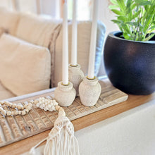 Maya Textured candle holder set