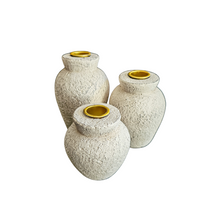 Maya Textured candle holder set